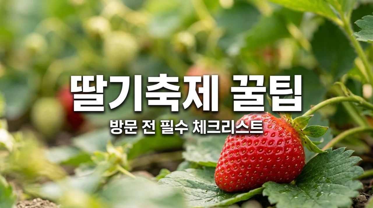 2026 딸기축제 완벽 가이드: 주차 꿀팁부터 인기 메뉴까지 총정리