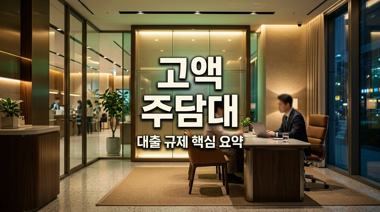 고액 주담대 4억 넘으면 불리할까? 2026 대출 규제 완벽 정리