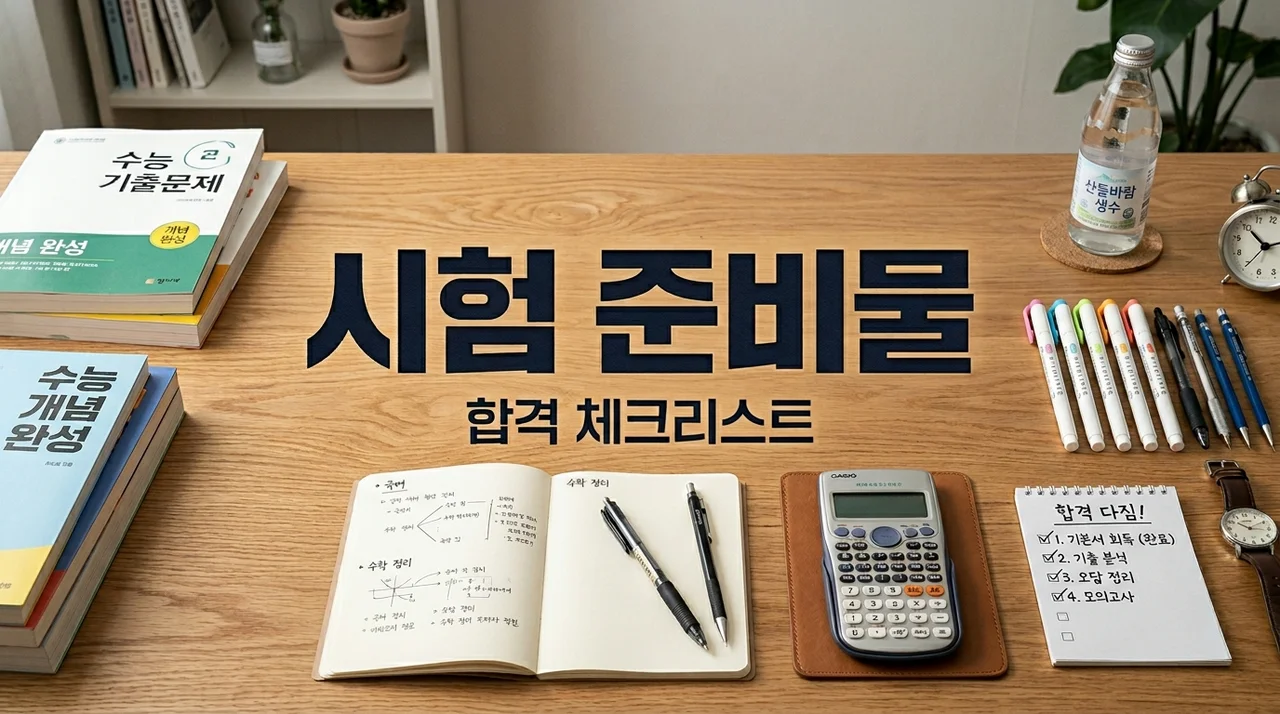 공무원 시험 준비물 완벽 가이드(시험장 체크리스트 및 필수 물품 5가지)