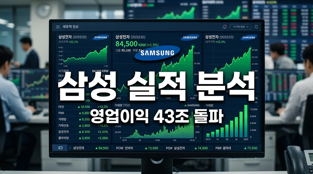[2026 삼성전자 1분기 실적] 영업이익 43조 달성 배경과 향후 주가 전망 총정리
