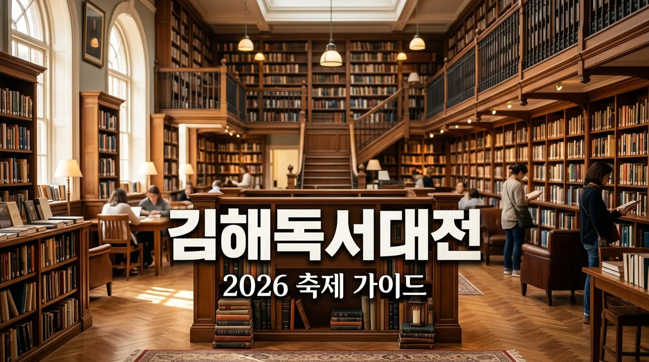 2026 김해독서대전 일정 및 작가 강연 예약 방법 (가족 나들이 코스 총정리)