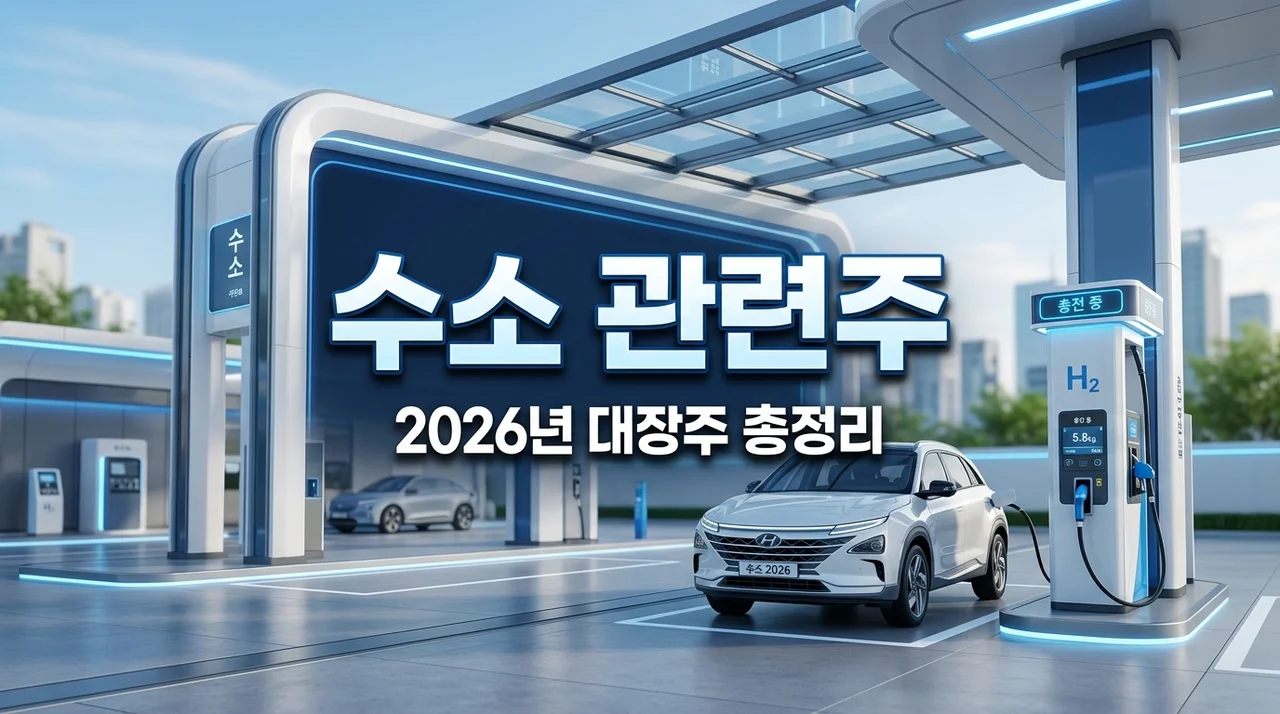 2026년 수소 경제 시대의 도래, 지금 꼭 확인해야 할 수소 관련주 및 대장주 TOP 5 분석 (주가 전망 포함)