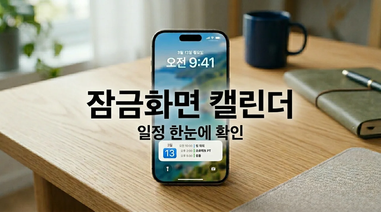 아이폰 잠금화면 캘린더, 1분 만에 설정하고 스마트하게 활용하는 5가지 팁 (2026년 최신 가이드)