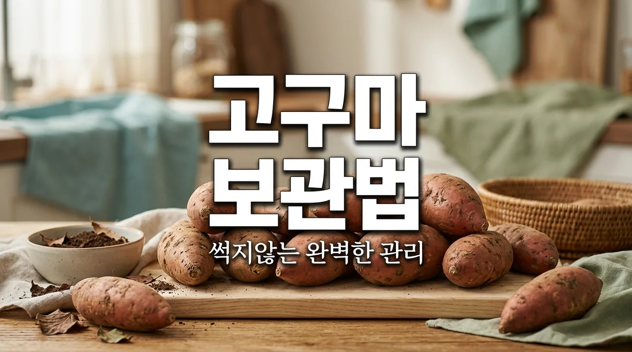 고구마 보관방법 곰팡이 없이 1년 내내 맛있게 먹는 5가지 비결 (냉장고 금지!)