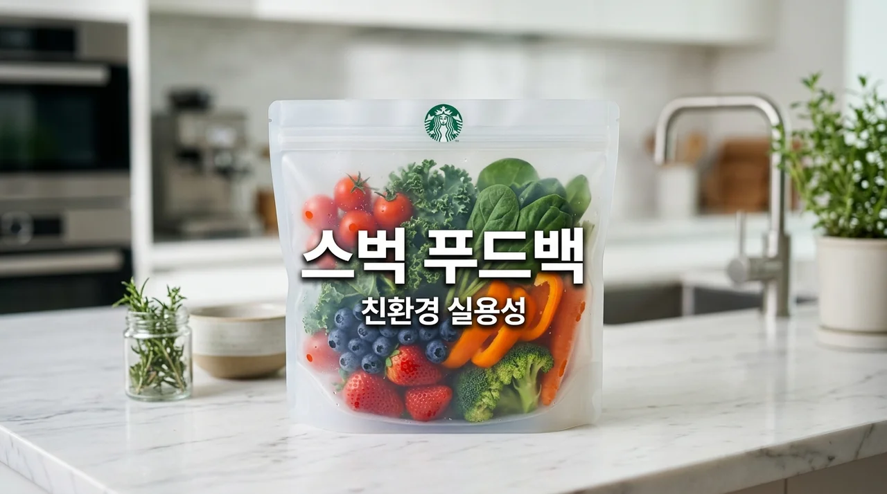 스벅 실리콘 푸드백: 환경과 편리함을 잡는 똑똑한 선택 (세척부터 활용까지 완벽 가이드)