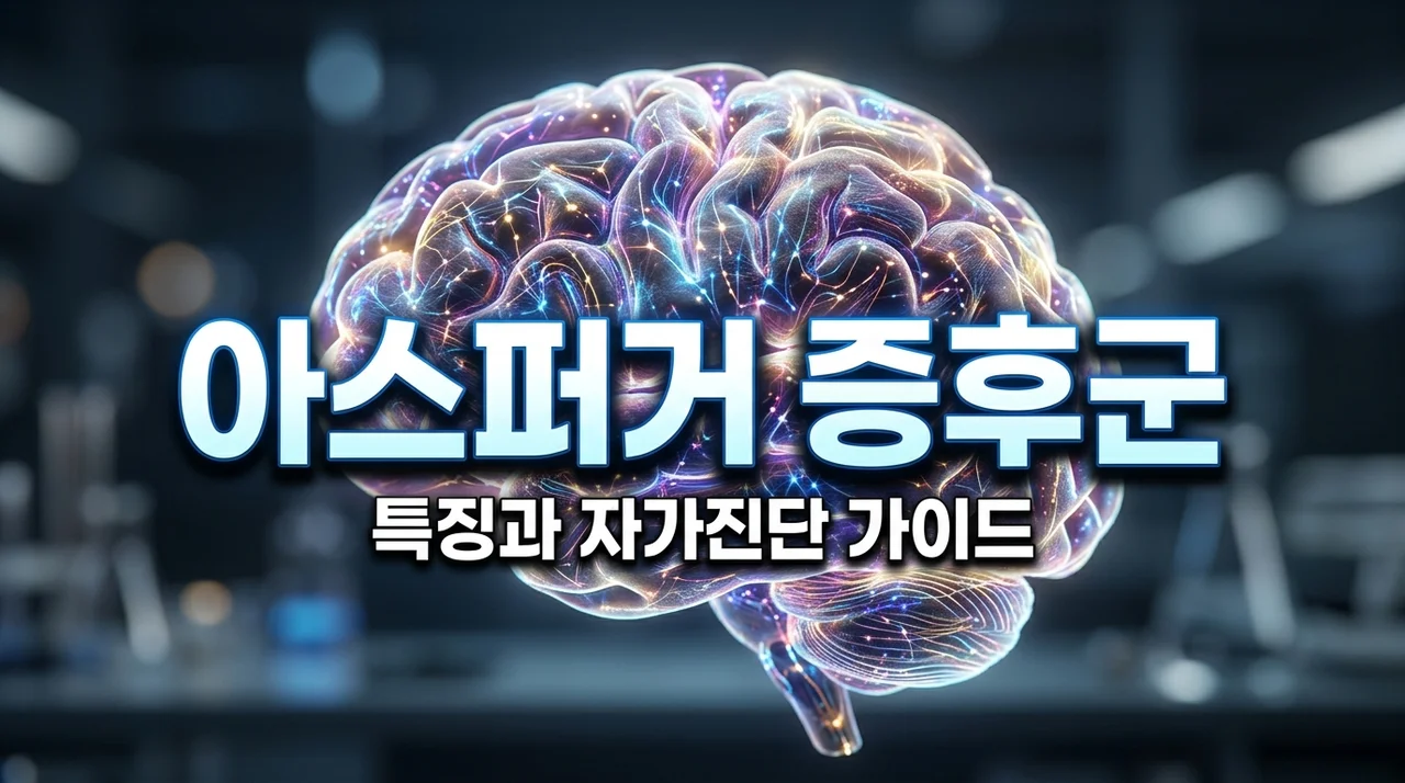 아스퍼거 증후군 특징 5가지와 자폐 스펙트럼 차이점 (자가진단 가이드)