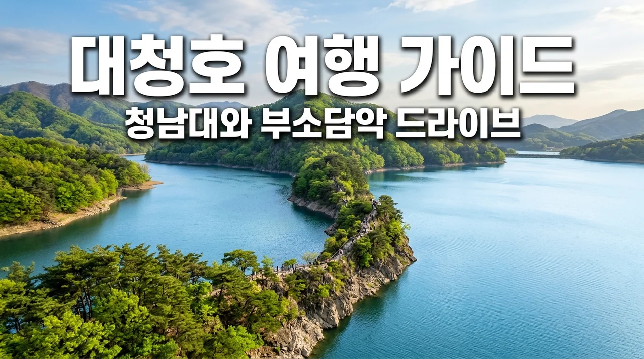 [대청호 여행 가이드] 청남대 모노레일 가격부터 옥천 부소담악 드라이브 코스까지 완벽 정리 BEST 5