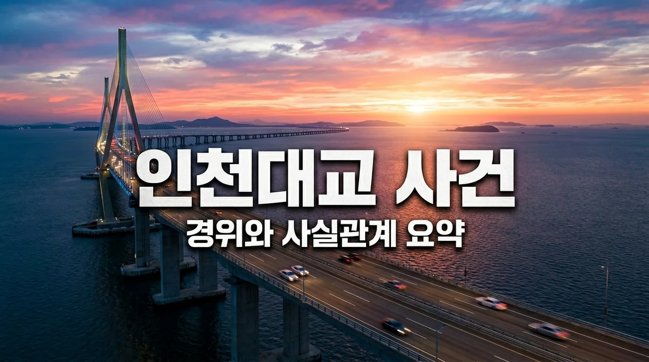 인천대교 유튜버 투신 사건 경위와 알려진 사실 정리 (최신 업데이트)