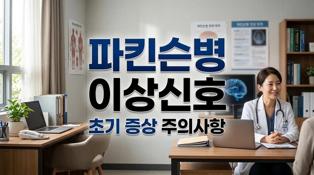 파킨슨병 이상신호 5가지, 나도 모르게 지나치는 초기 증상 총정리