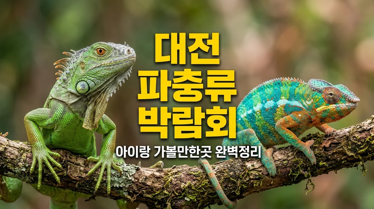2026 대전 파충류 박람회 렙타일페어 방문 전 꼭 확인해야 할 주차 및 예약 꿀팁 (아이랑 가볼만한곳 추천)