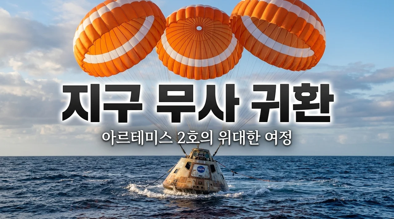 아르테미스 2호 지구 무사 귀환 성공 (50년 만의 달 유인 비행 결과와 오리온 착수 지점)