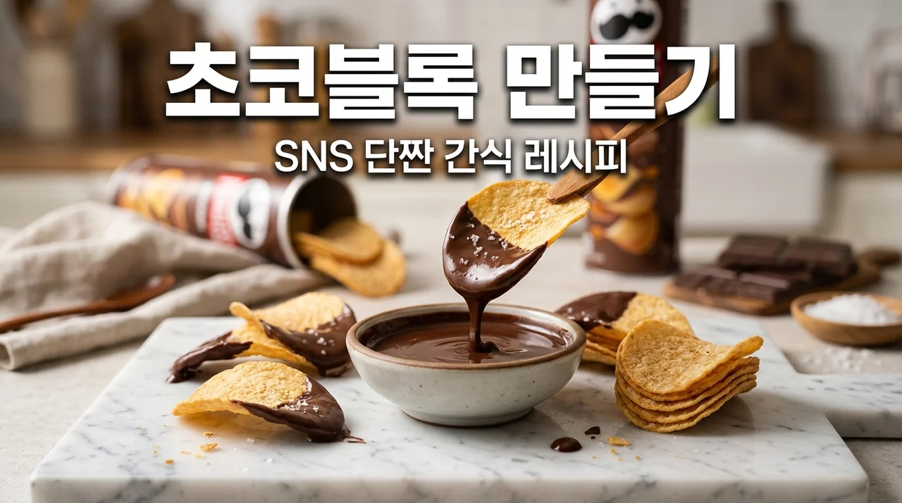 프링글스 초코블록 만들기 (실패 없는 단짠 조합 완벽 레시피 5단계)