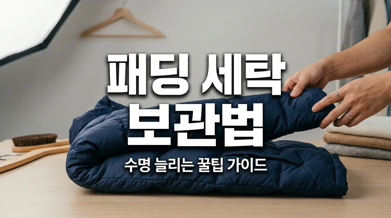 [90%가 모르는] 패딩잠바 세탁 및 보관법 충전재 살리는 완벽 가이드 (2026 최신판)