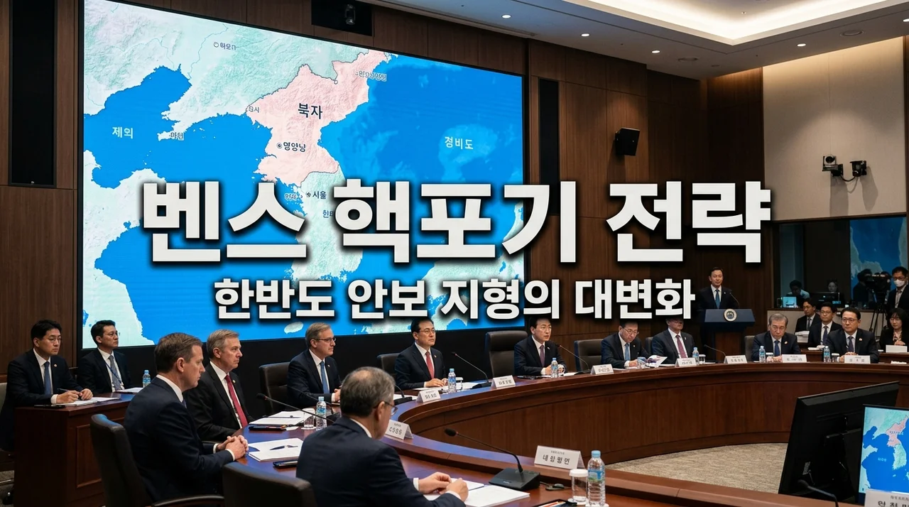 (2026 경제 안보 브리핑) 벤스 핵포기 전략이 가져올 한반도의 거대한 변화와 전망