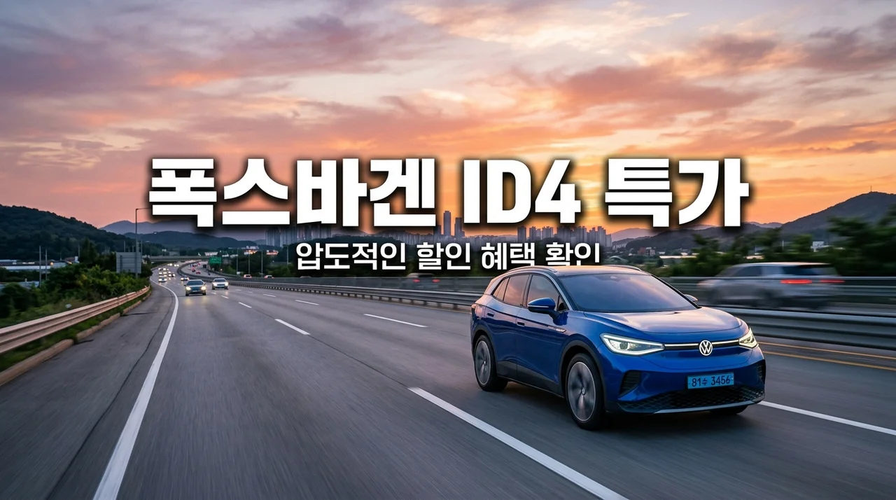 [2026] 폭스바겐 ID4 할인 프로모션 혜택 (1,000만 원 지원금 및 구매 가이드)