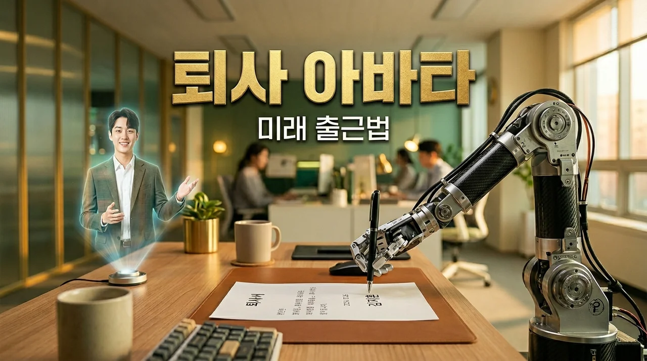 월급은 그대로! 2026년 퇴사 아바타 출근, 현실적인 직장생활 혁명 3가지