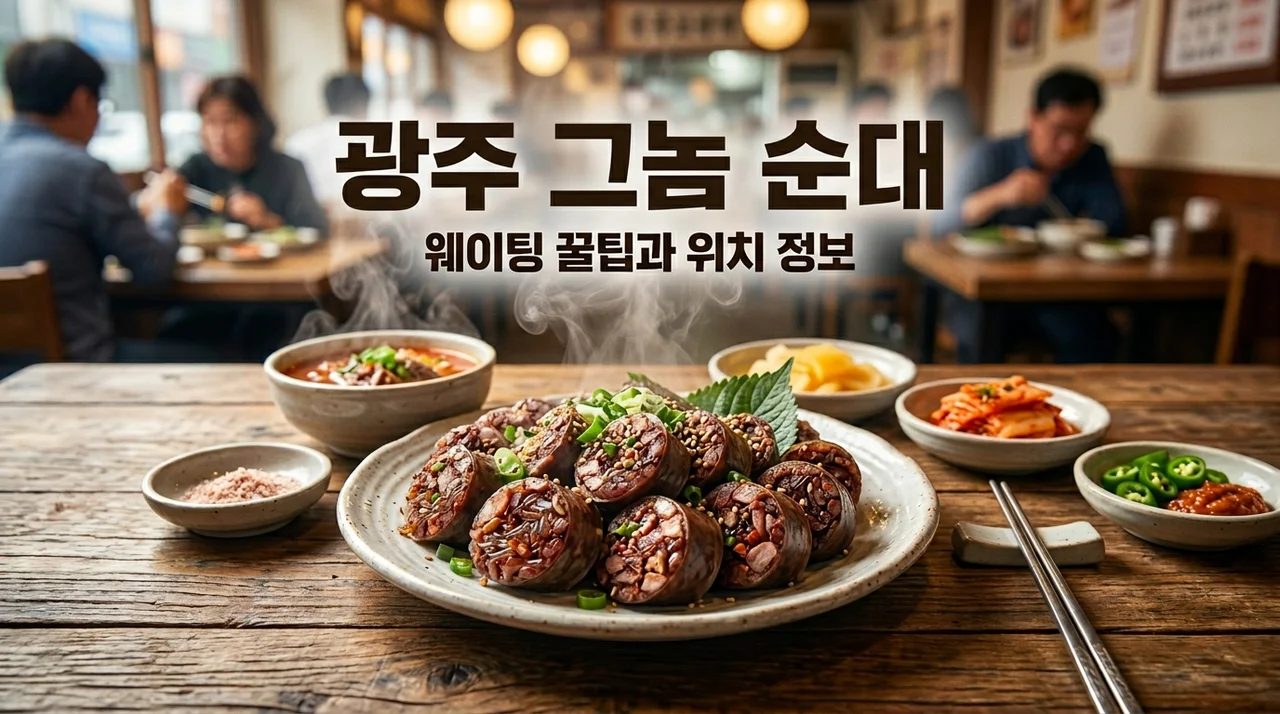 [광주 그놈의 순대] 오픈런 필수! 1시간 웨이팅하는 전설의 순대트럭 위치와 메뉴 총정리