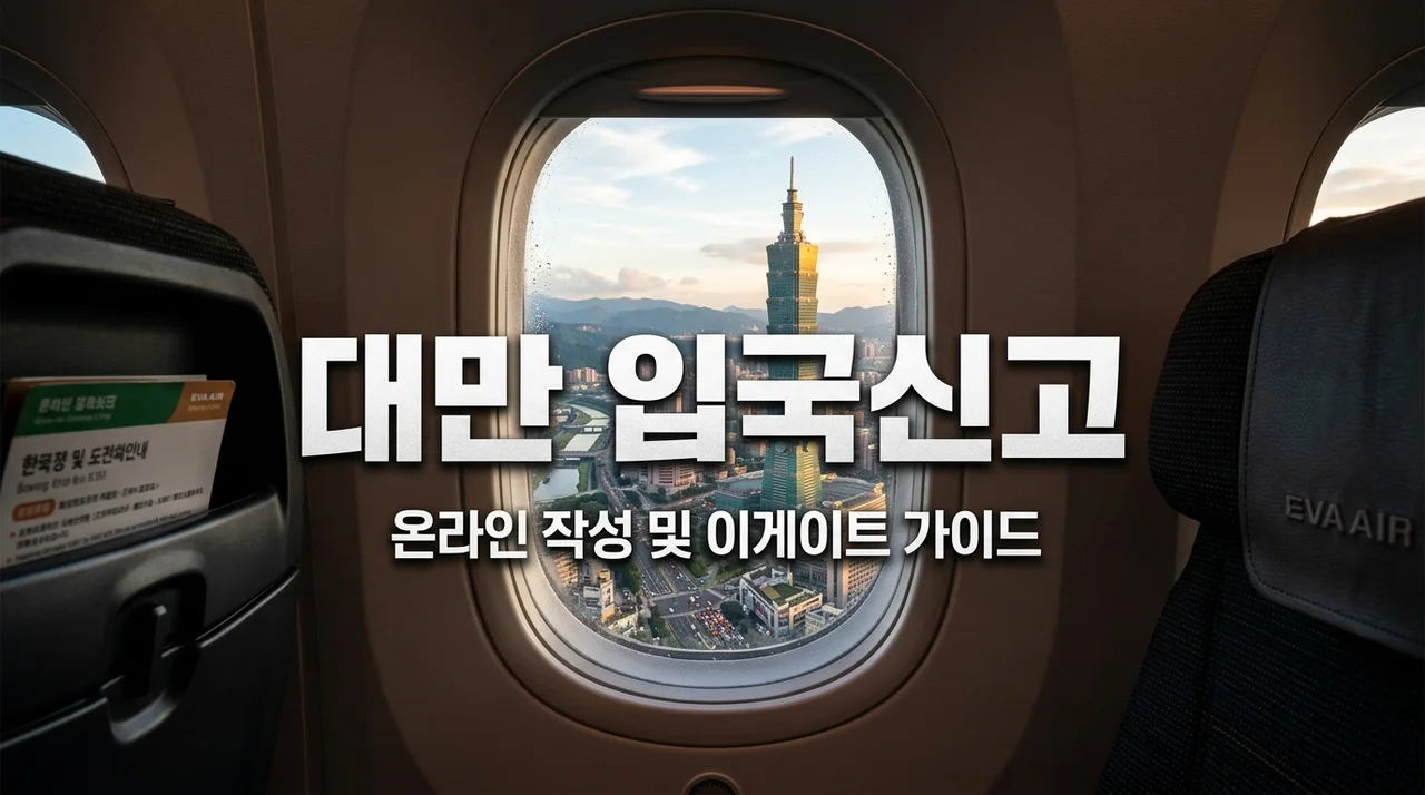 2026 대만 입국신고 완벽 가이드 (온라인 작성법부터 이게이트 e-Gate 등록까지 총정리)