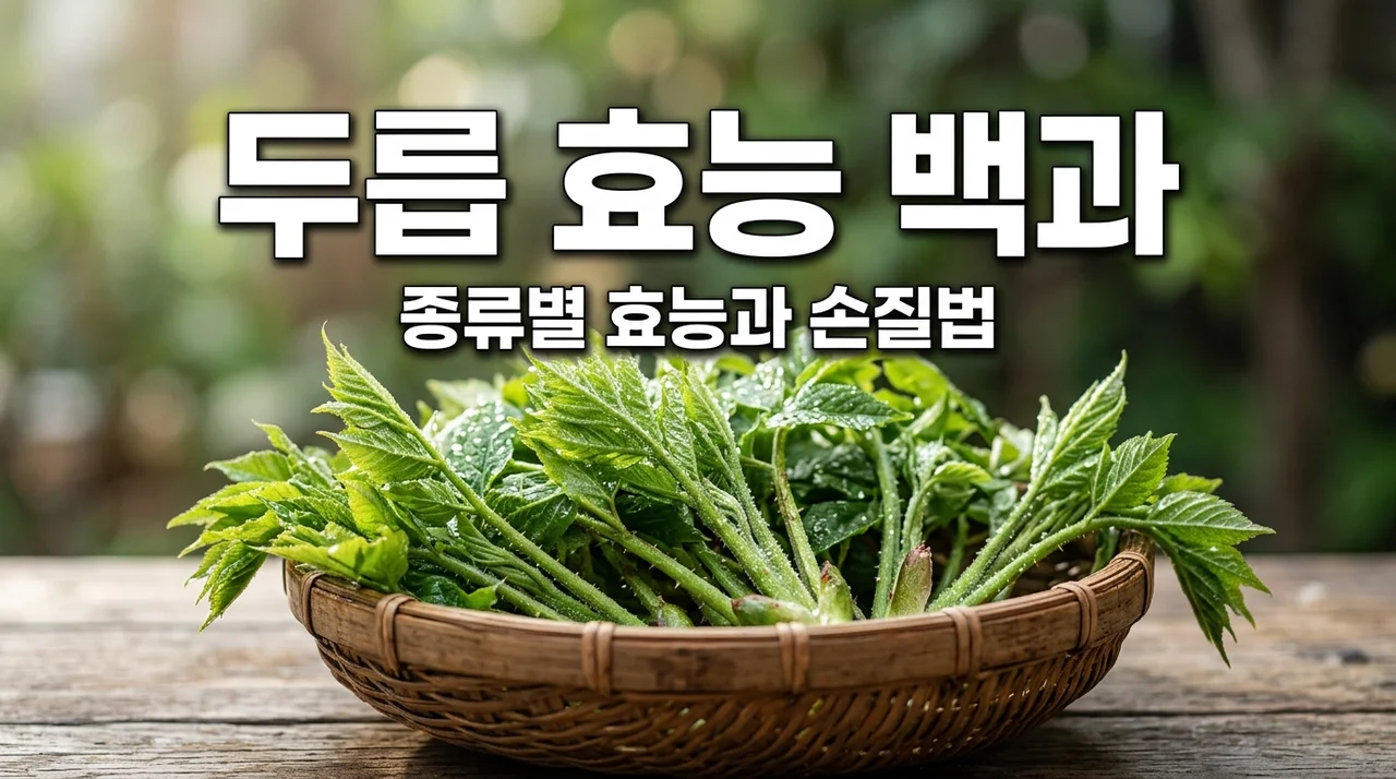2026년 봄 기력 회복의 제왕! 두릅 효능 7가지와 종류별 독성 손질법 (참두릅 땅두릅 개두릅 비교)