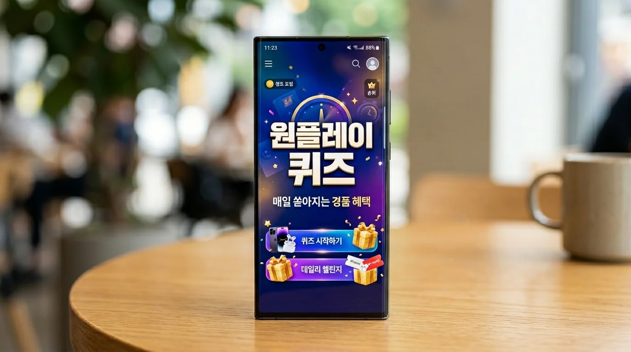 [원플레이 퀴즈] 매일 쏟아지는 4만 개 경품? 우리은행 WON PLAY 정답 맞히고 커피 받는 법