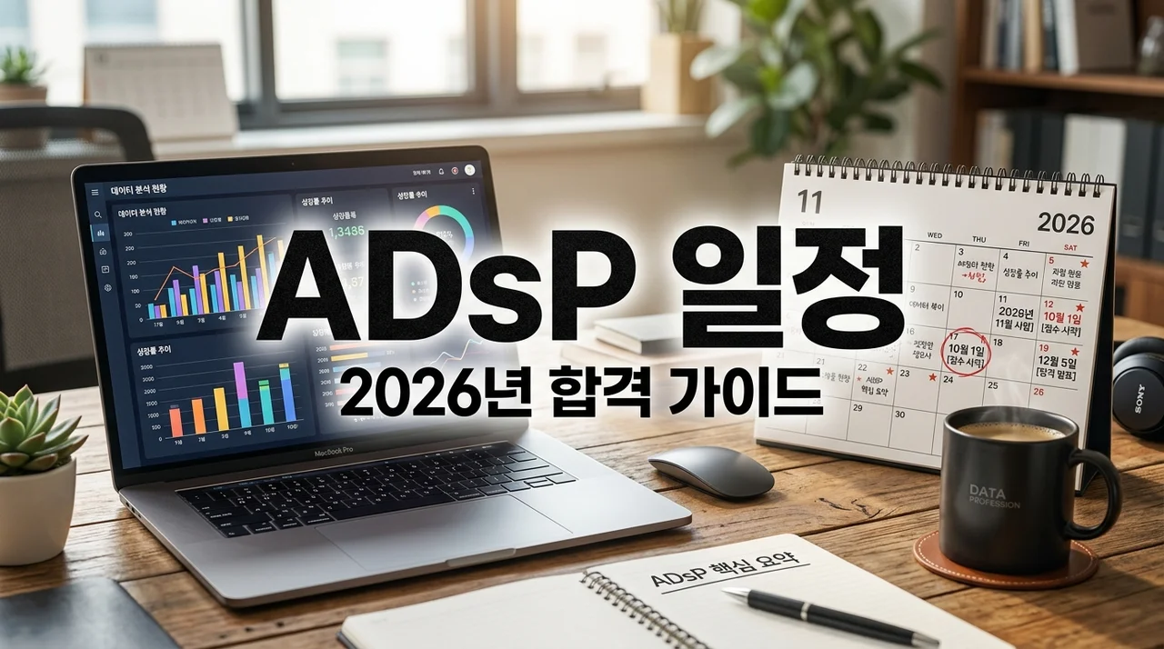 2026 ADsP 시험일정 및 접수 기간 총정리: 비전공자 2주 합격 꿀팁
