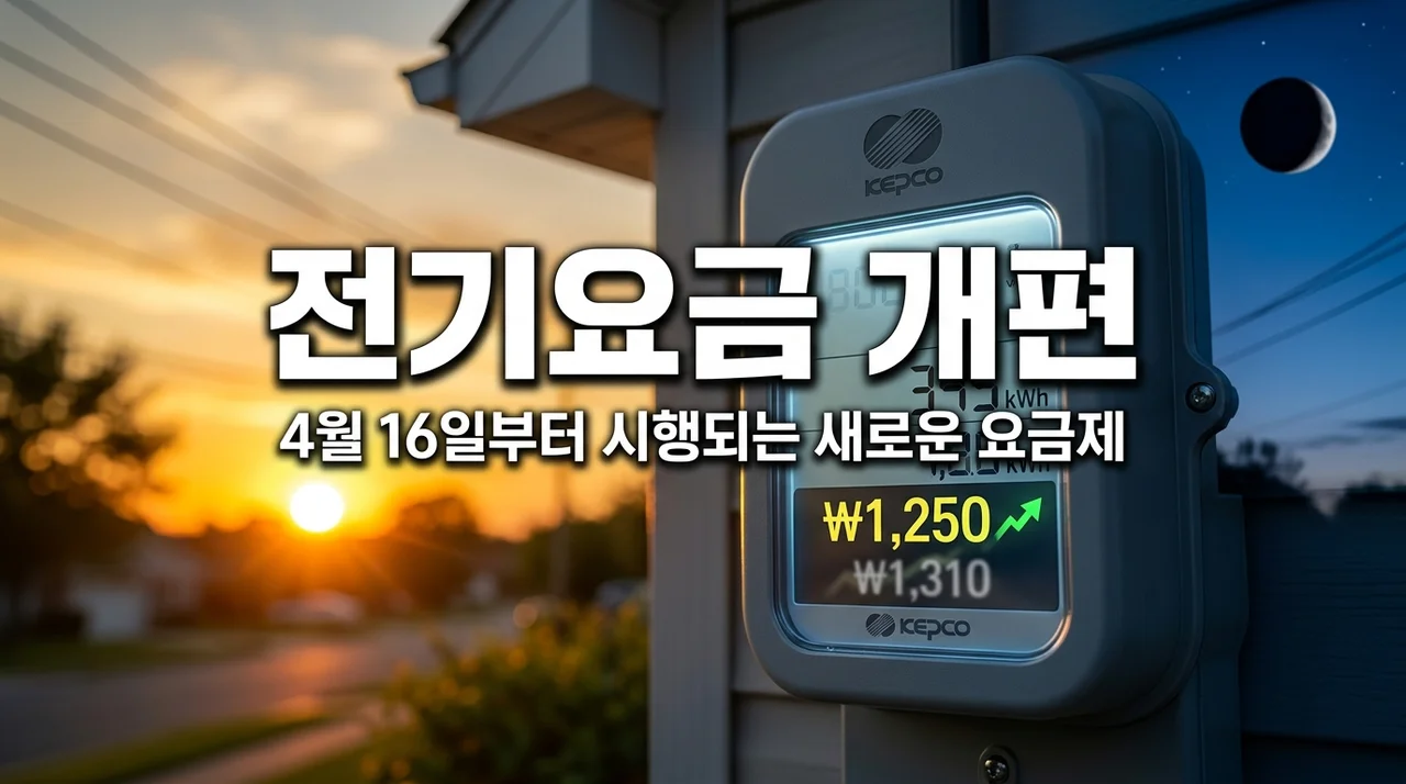 계절·시간대별 전기요금 개편안 시행: 낮 요금 인하와 밤 인상 총정리