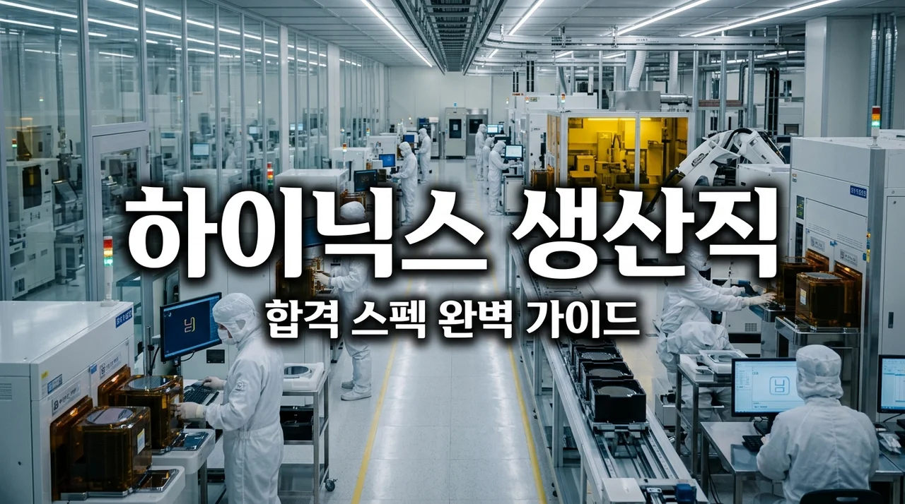 SK 하이닉스 생산직 스펙 총정리: 고졸 전문대 합격 컷과 필수 자격증