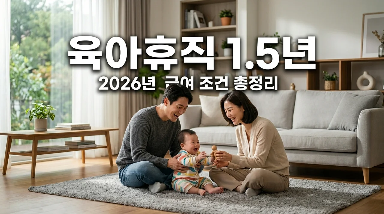 육아휴직 1년 6개월 급여 조건 및 신청 자격 2026년 최신 정리