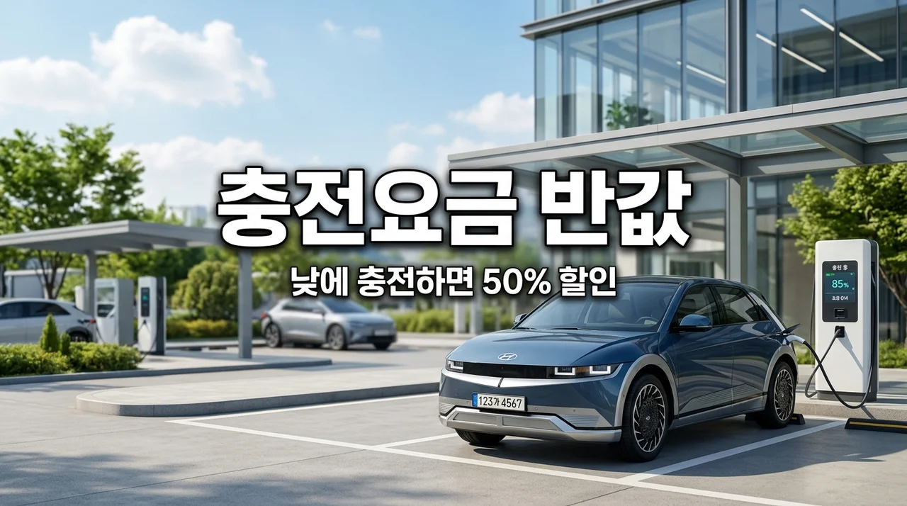 전기차 충전요금 50% 할인 받는 법! 낮저밤고 요금제 완벽 가이드