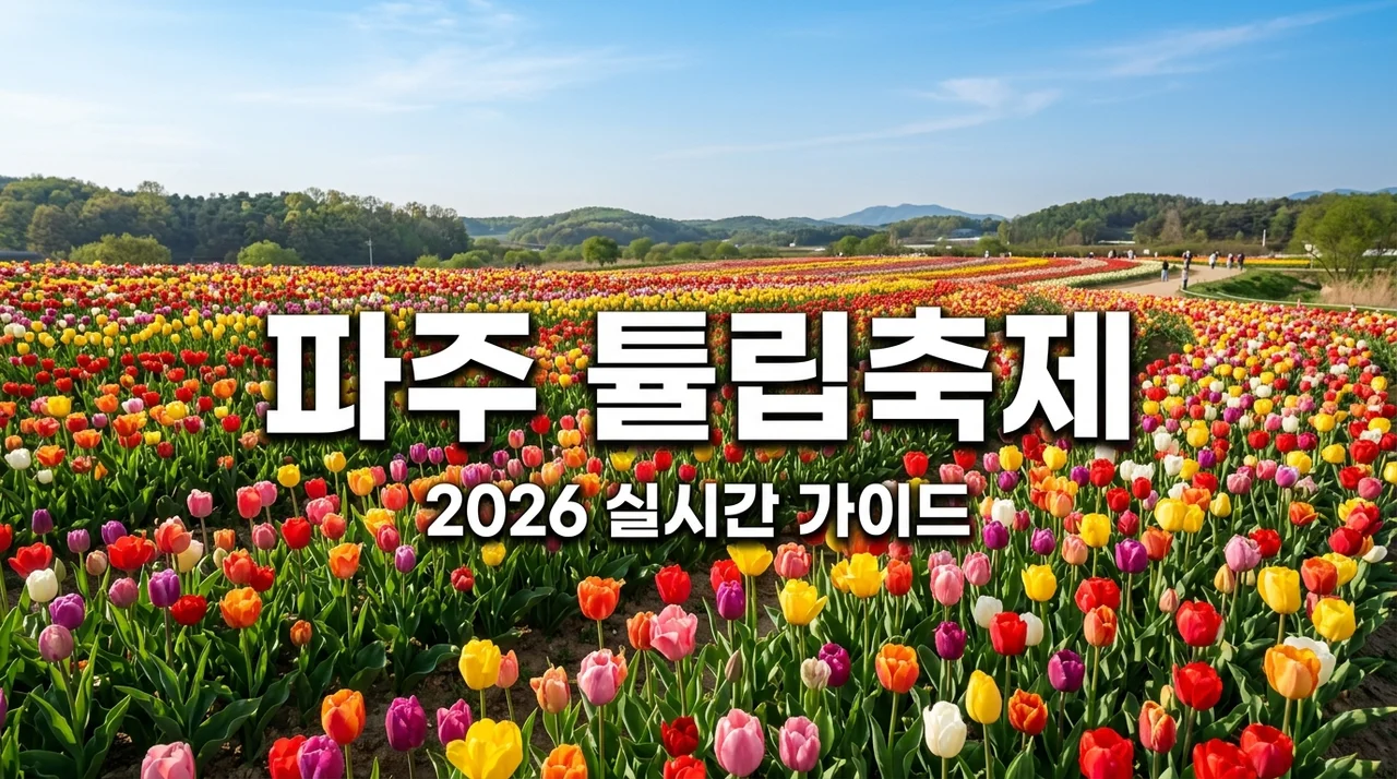 파주 튤립축제 추천 및 실시간 개화 주차 꿀팁 총정리 (2026)