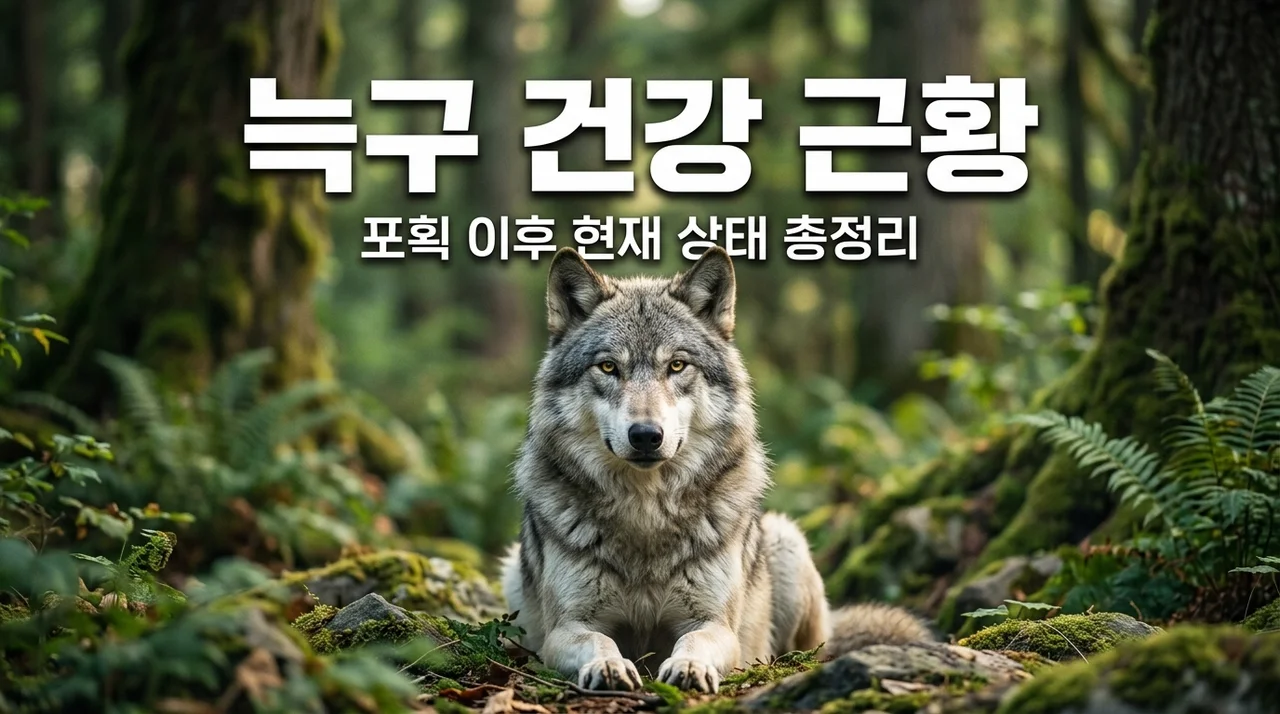 늑구 건강 상태 총정리! 대전 오월드 탈출 늑대 포획 후 근황과 관리 계획