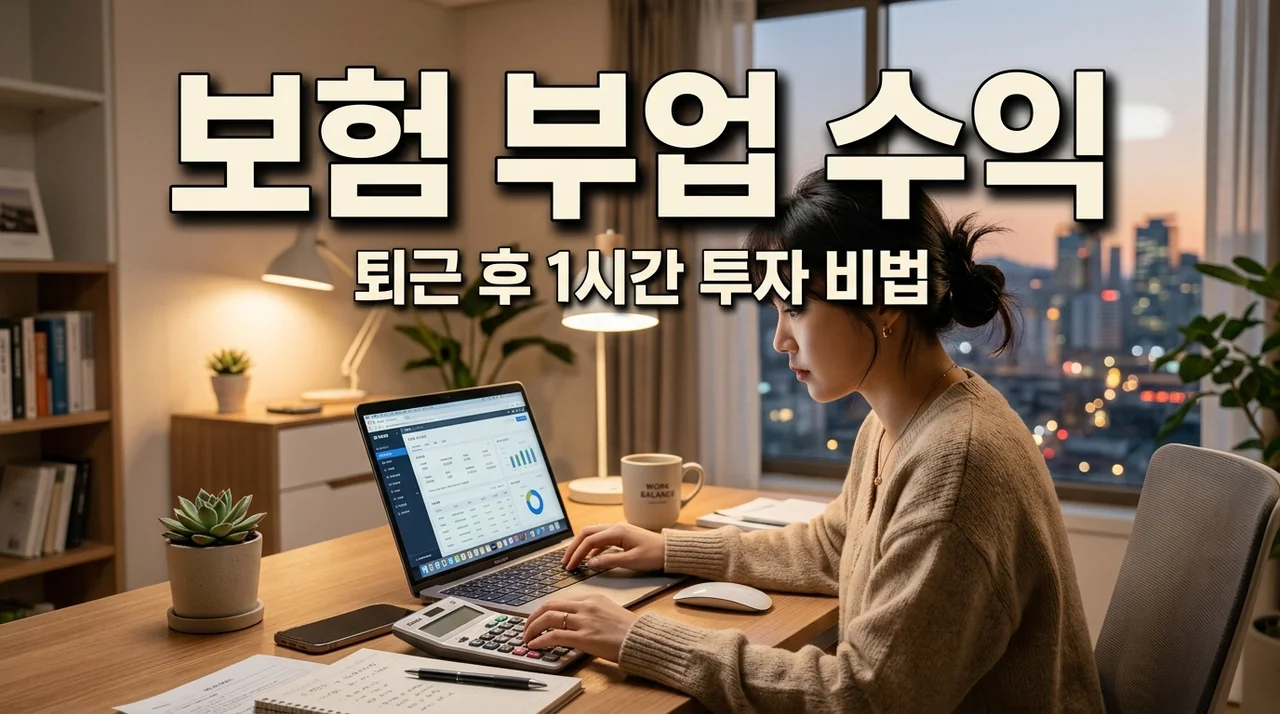 퇴근 후 보험 판매 부업 수익 및 자격증 취득 현실적인 가이드