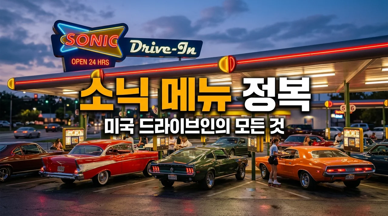 소닉 드라이브 인 추천 메뉴와 주문 방법! 미국 여행 필수 코스 가이드