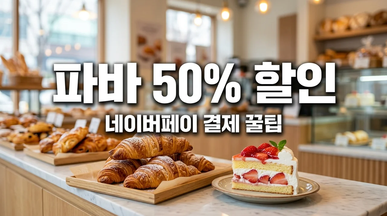 파리바게트 네이버페이 50% 할인 혜택 및 결제 꿀팁 (최대 할인 한도 확인)