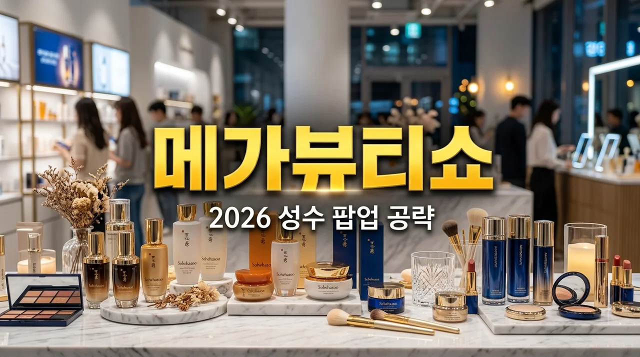 쿠팡 메가뷰티쇼 2026 완벽 공략법! 성수 팝업 라인업과 득템 꿀팁