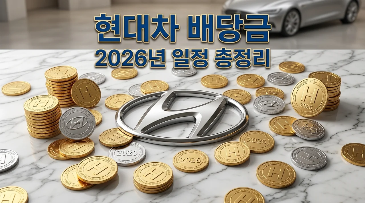 현대자동차 배당금 지급일 및 기준일 총정리: 2026년 내 통장에 얼마 들어올까?