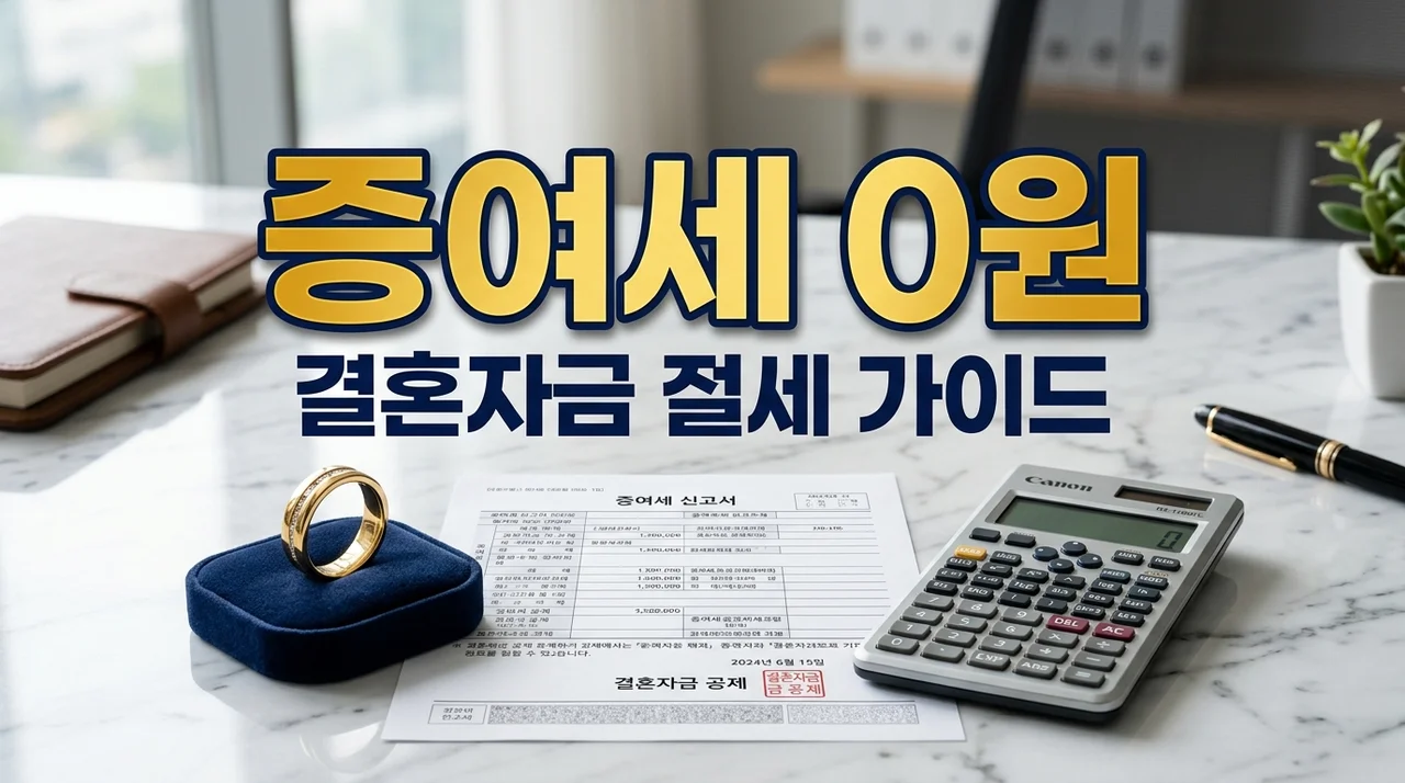 결혼자금 증여세 폭탄 피하는 법: 최대 3억까지 비과세 받는 꿀팁