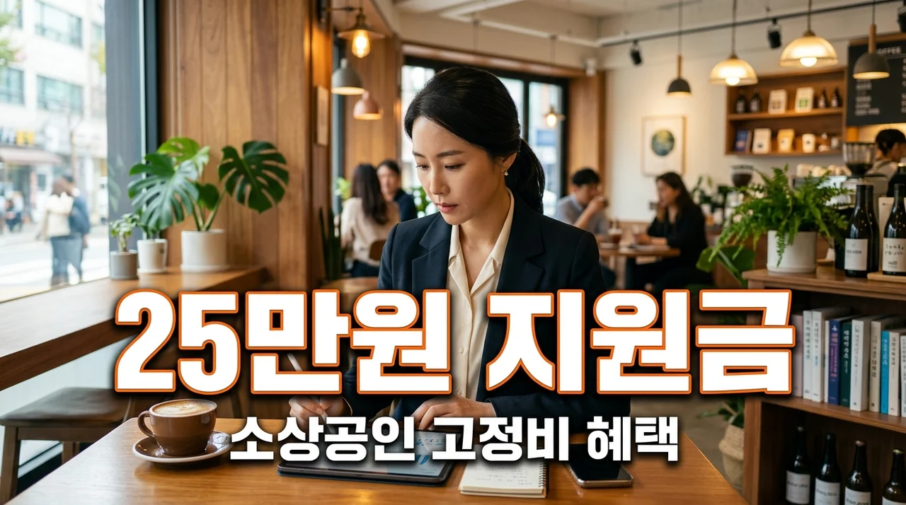 소상공인 고정비 25만원 지원 신청방법 및 대상 (2026년 최신)