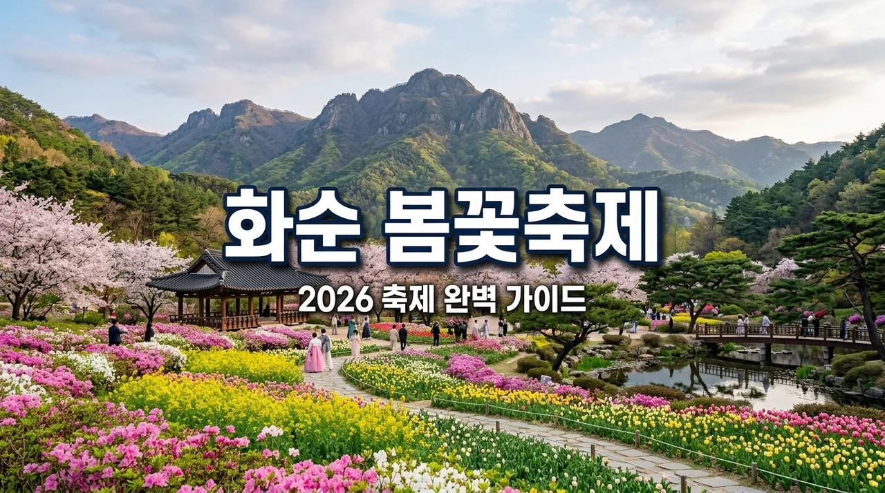 2026 화순 봄꽃축제 일정 주차장 주차 꿀팁 및 명당 총정리