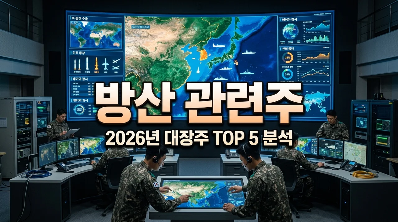 방산 관련주 대장주 TOP 5 추천 및 2026년 주가 전망 분석