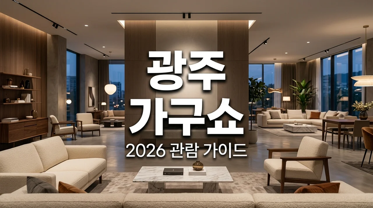 2026 광주 가구쇼 일정 및 100만 원 아끼는 관람 팁 총정리