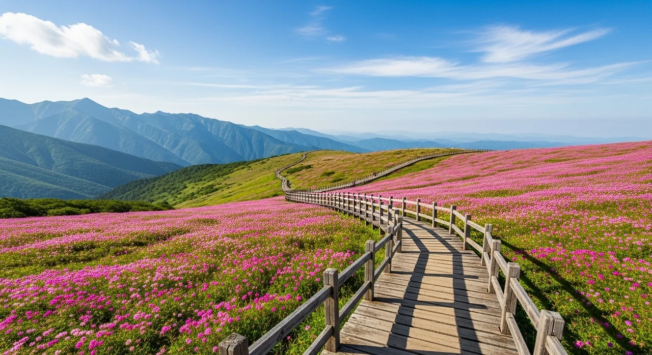 초보자도 쉬운 참꽃 군락지 최단 코스