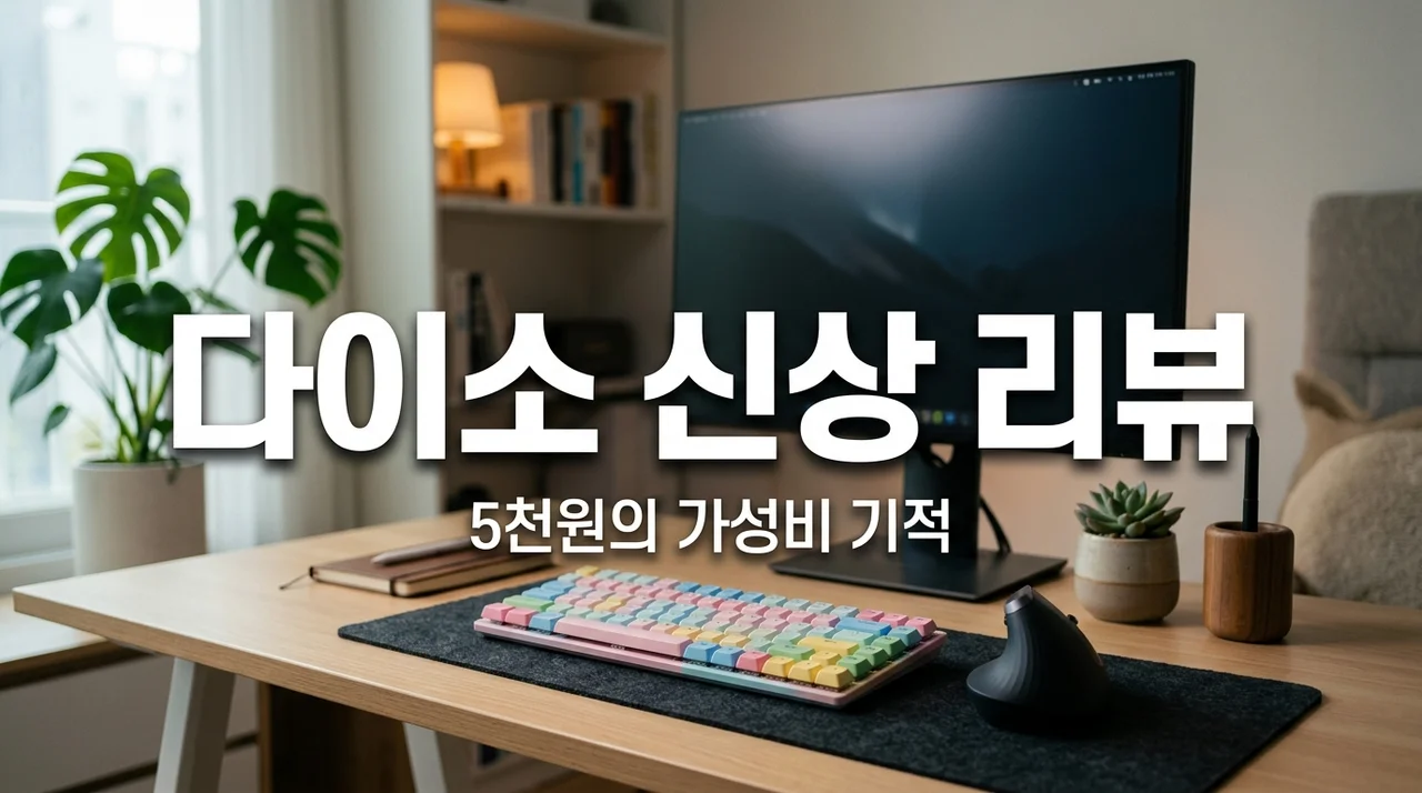 다이소 신상 키보드 마우스 후기! 5천원의 행복 블루투스 가성비 끝판왕