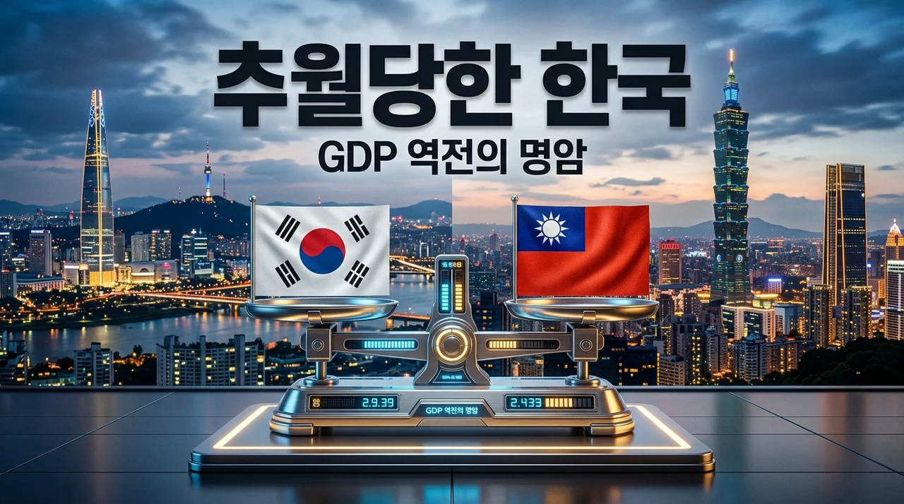 대만에 추월 당한 한국 GDP, 20년 만의 역전과 우리가 직면한 진짜 위기