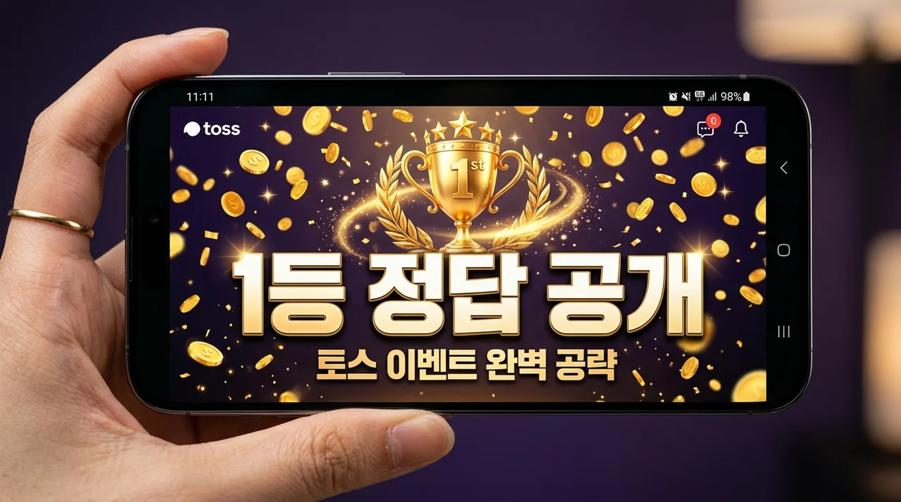 토스 두근두근 1등찍기 정답 및 공략! 매일 포인트 받는 비결
