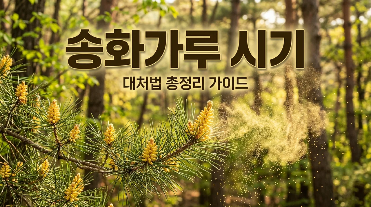 송화가루 시기 및 대처법 총정리 (2026) | 환기 요령과 알레르기 예방
