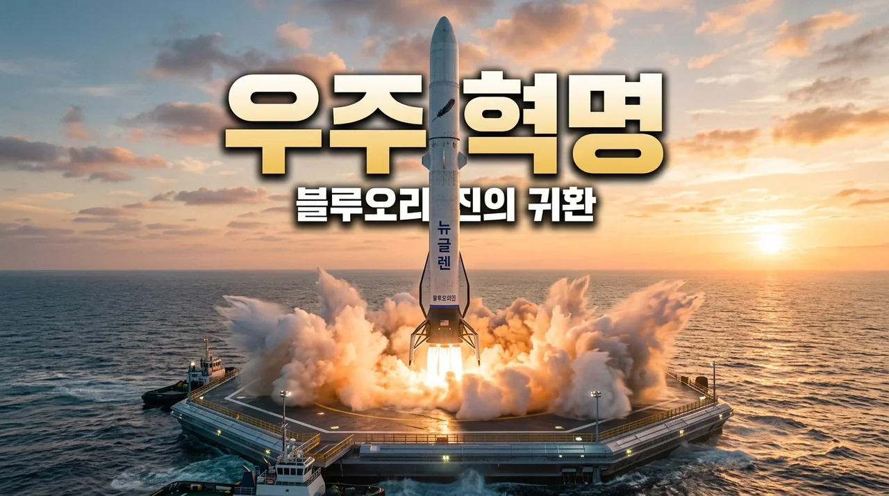 블루 오리진 재사용 로켓 착륙 성공! 스페이스X 긴장하게 만든 뉴 글렌의 정체는?