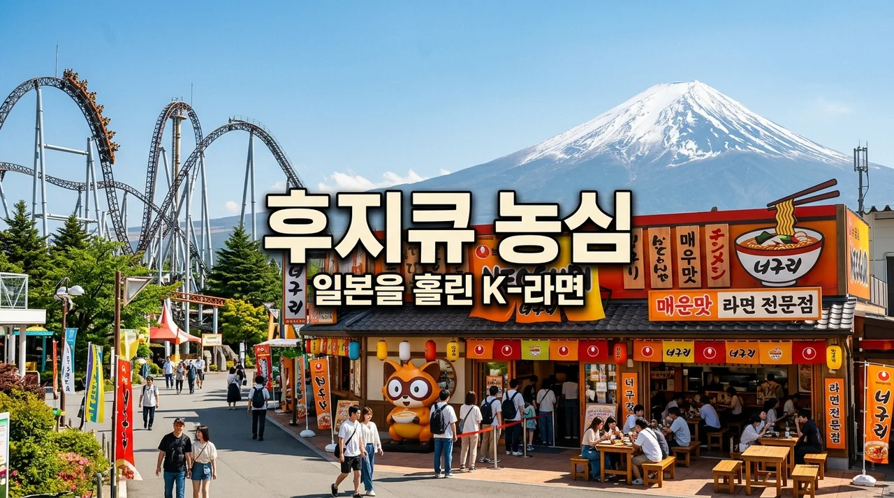 후지큐 하이랜드 농심 매장 완벽 가이드: 일본 테마파크를 삼킨 K-라면 열풍
