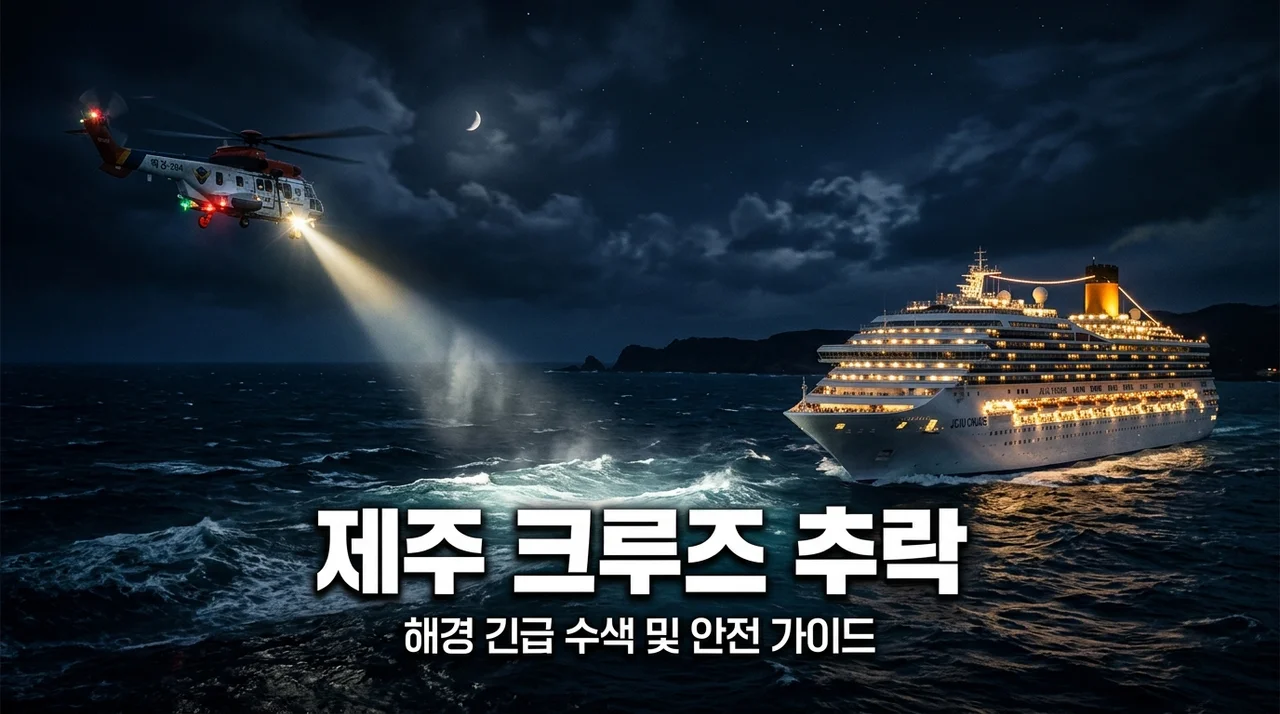 제주 크루즈 20대 중국인 승객 추락 사고 수색 상황 및 안전 수칙