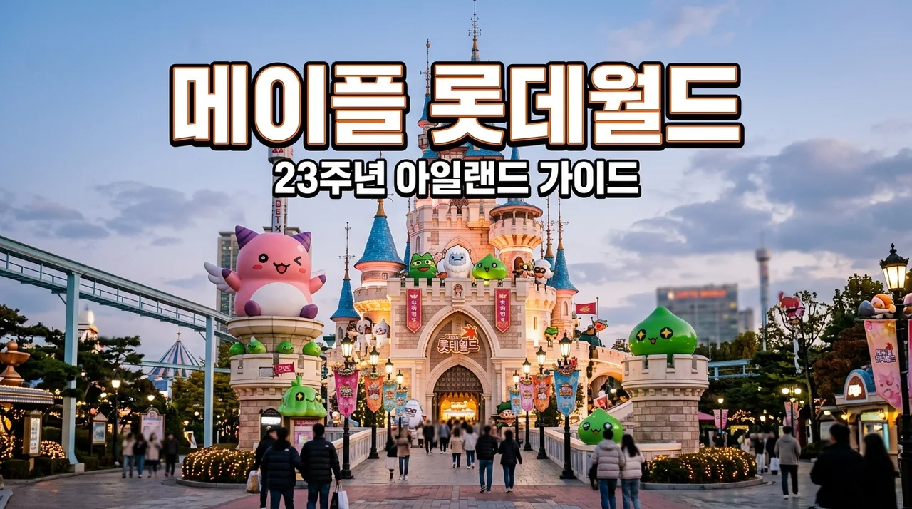 메이플 롯데월드 아일랜드 완벽 가이드! 요금 굿즈 이벤트 총정리